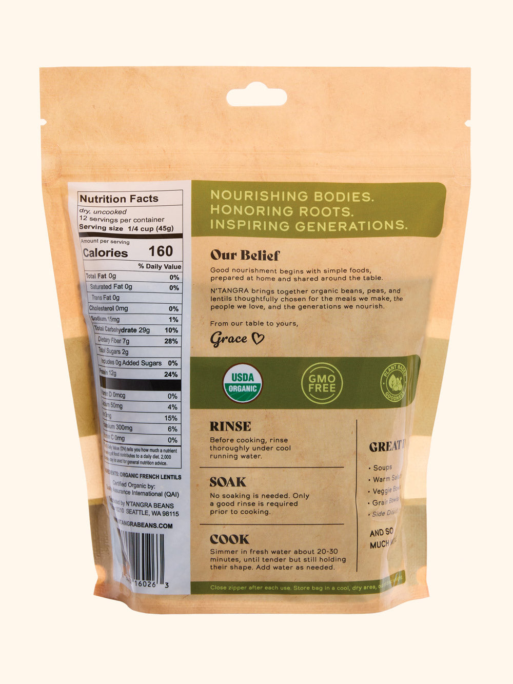 Organic French Lentils