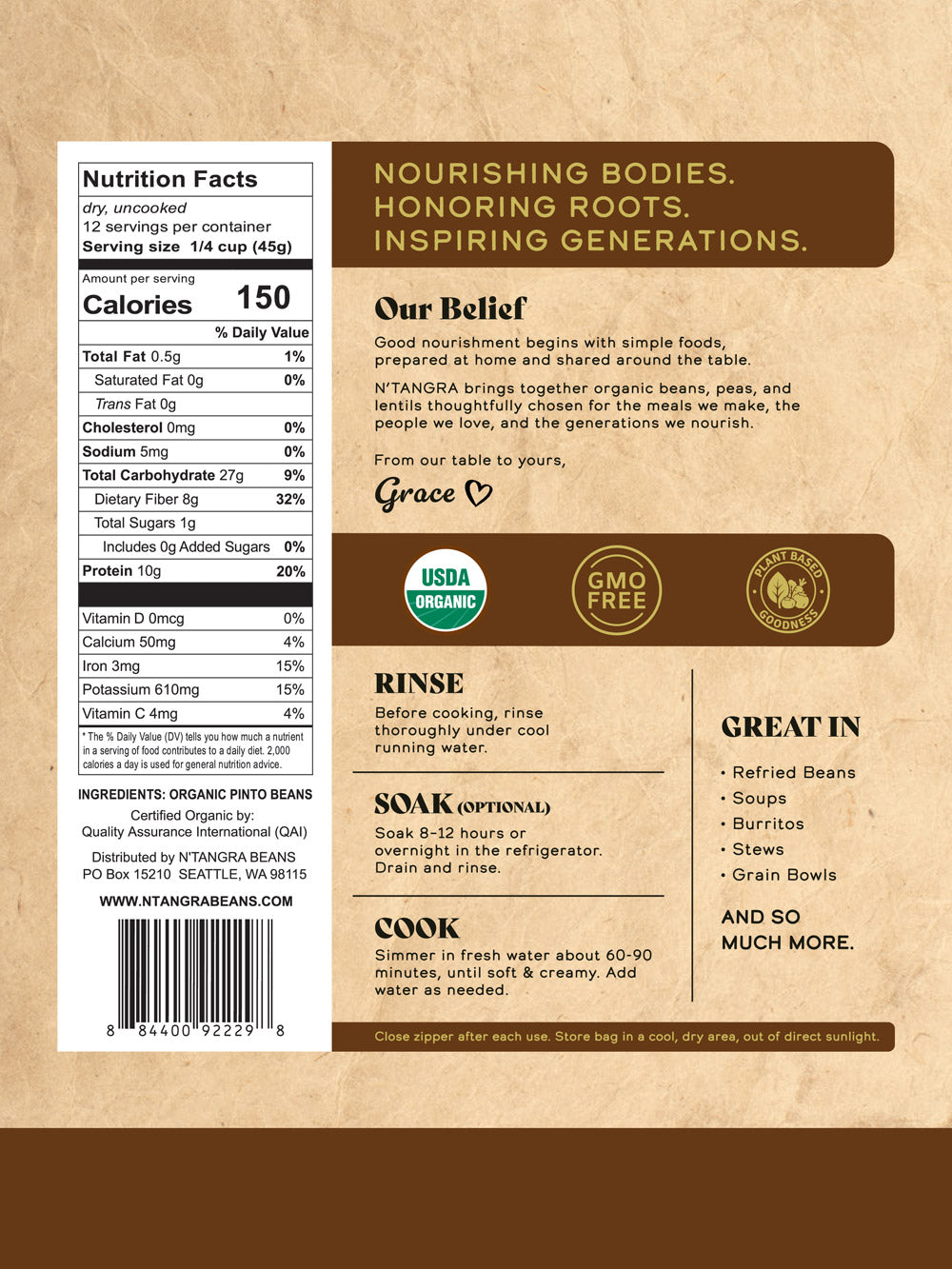 Organic Pinto Beans