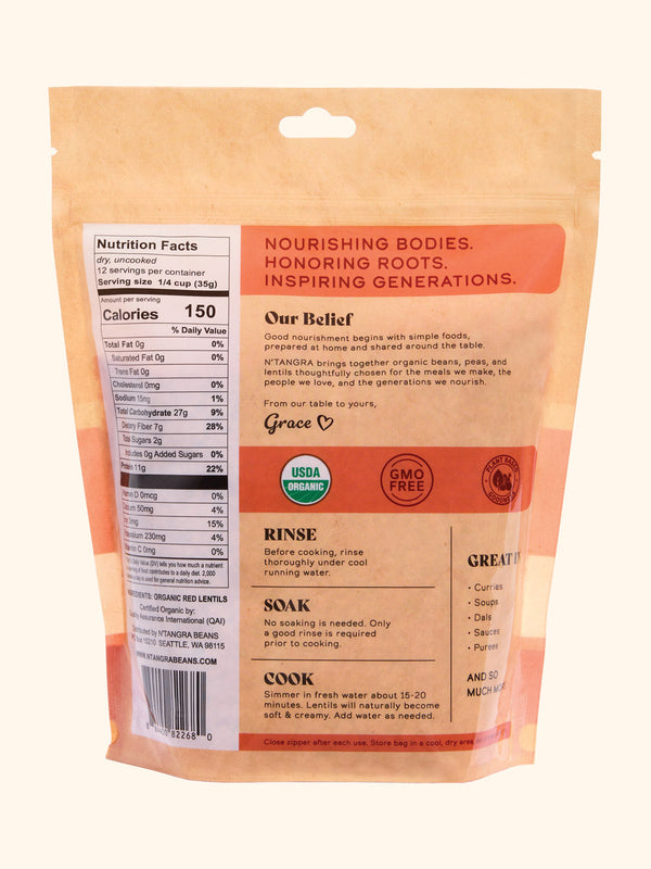 Organic Red Lentils